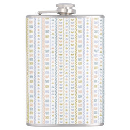 Skandinavisk folkart Sol & Wave Mönster-kolv Fickplunta