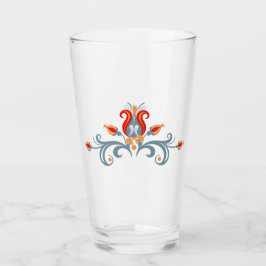 Skandinavisk folkart Velkommen Drinking Glass Glaskopp