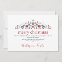 Skandinavisk Folkkonst Dalahäst Foto Jul