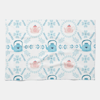 Skandinavisk folkkonst Hygge Jul mysigt tekanna Kökshandduk