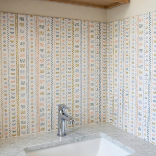 Skandinavisk folkkonst med nordisk motif kakelplatta (Skapare uppladdad)