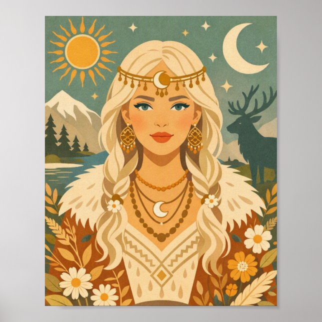 Skandinavisk Folkkonst Poster (Framsidan)