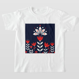 Skandinavisk folkkonst t shirt