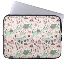 Skandinavisk gård Town Mönster Rosa