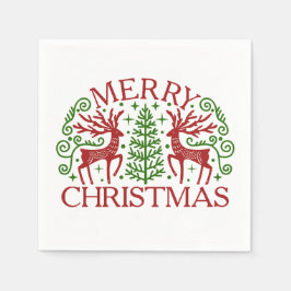 Skandinavisk Hjort jul Pappersservett