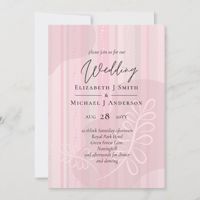 Skandinavisk japandi Modern Abstrakt Bröllop (Framsida)