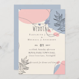 Skandinavisk japandi Modern Abstrakt Bröllop