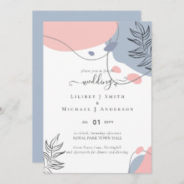 Skandinavisk japandi Modern Abstrakt Bröllop