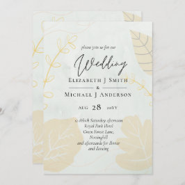 Skandinavisk japandi Modern Abstrakt Bröllop