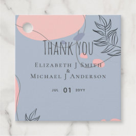 Skandinavisk Japandi Modern Abstrakt Bröllop Gåvor Etiketter