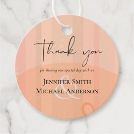 Skandinavisk japandi Modern Abstrakt Bröllop Gåvor Etiketter