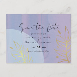 Skandinavisk japandi Modern Abstrakt Bröllop Vykort