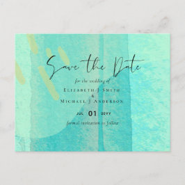 Skandinavisk japandi Modern Abstrakt Bröllop Vykort