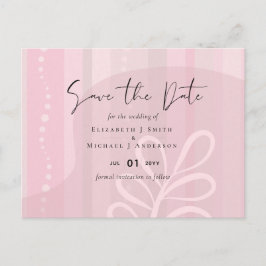 Skandinavisk japandi Modern Abstrakt Bröllop Vykort