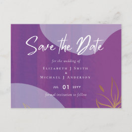 Skandinavisk japandi Modern Abstrakt Bröllop Vykort