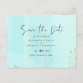 Skandinavisk japandi Modern Abstrakt Bröllop Vykort