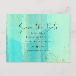 Skandinavisk Japandi Modern Abstrakt Bröllop Vykort