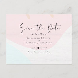 Skandinavisk japandi Modern Abstrakt Bröllop Vykort