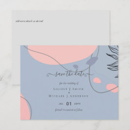 Skandinavisk Japandi Modern Abstrakt Bröllop Vykort