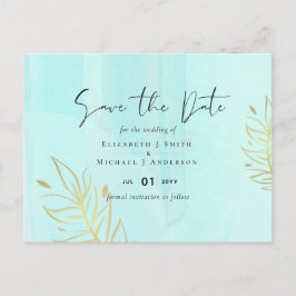 Skandinavisk japandi Modern Abstrakt Bröllop Vykort