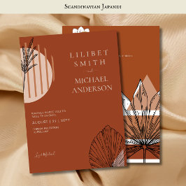 Skandinavisk japansk modern Abstrakt Spara Data Inbjudningar