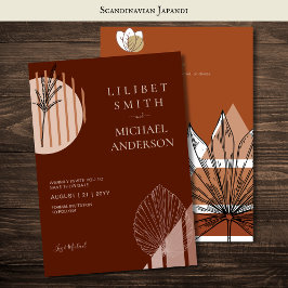 Skandinavisk japansk modern Abstrakt Spara Data Inbjudningar