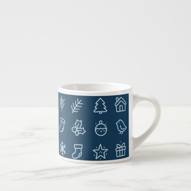 Skandinavisk jul ikon design  espressomugg (Höger)