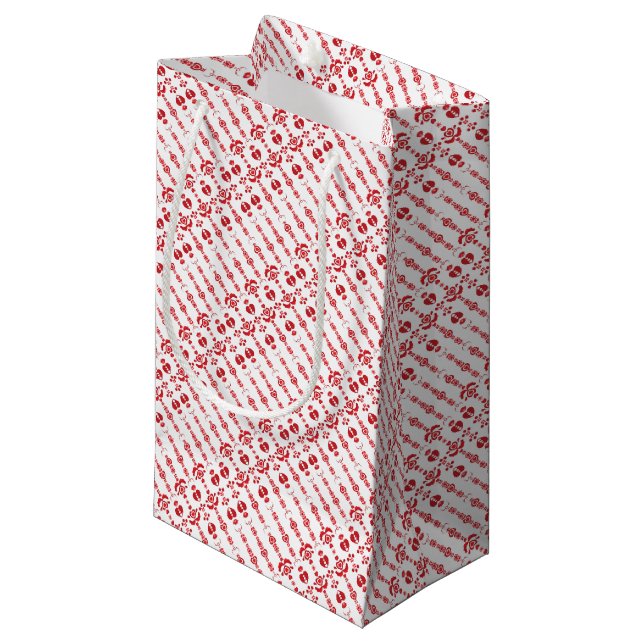 Skandinavisk jul modern rosemålningsmönster (Framsidan Vinklad)