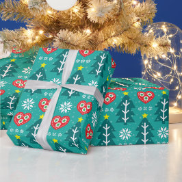 Skandinavisk jul presentpapper