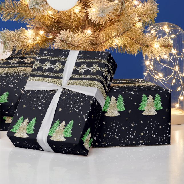 Skandinavisk julgran presentpapper (Helgdagar)