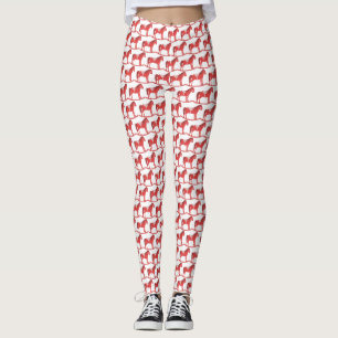 Skandinavisk julklackande hora, mönstrad leggings