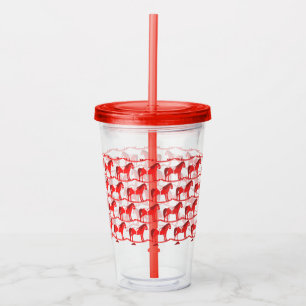 Skandinavisk julklackande hora, mönstrad take away mugg
