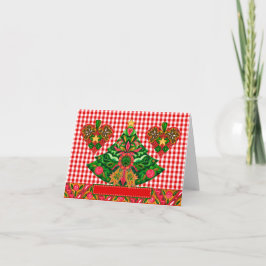 Skandinavisk Julkort God Jul Vikad 2 Kort