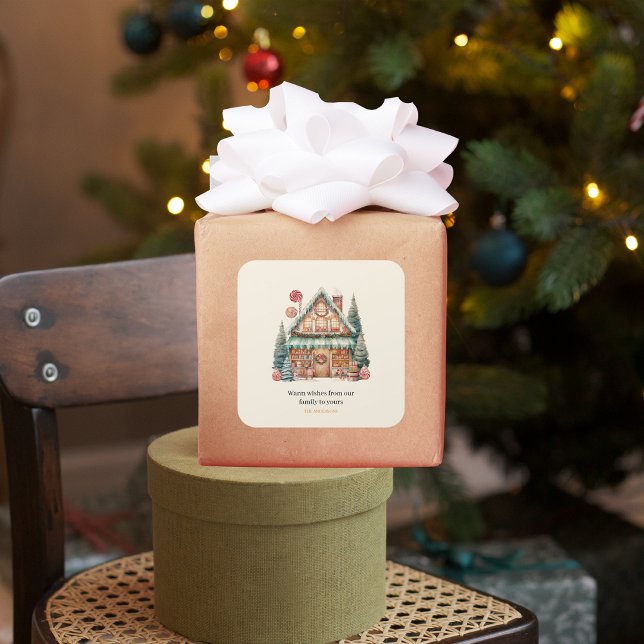 Skandinavisk julmagi fyrkantigt klistermärke (Skapare uppladdad)