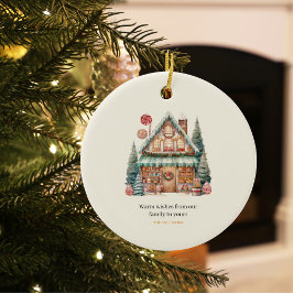 Skandinavisk julmagi julgransprydnad keramik