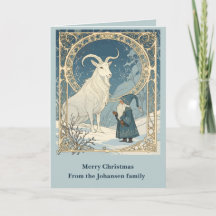 Skandinavisk Jultomten med Julbocken Julbock