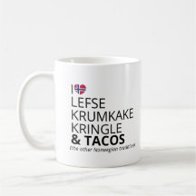 Skandinavisk mat humor Lefse & Tacos