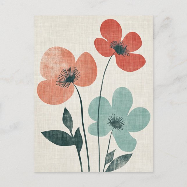 Skandinavisk minimalistisk #176 vykort (Framsida)