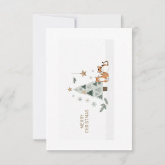 ❄️🎄 Skandinavisk minimalistisk julkortbild  Tack Kort