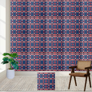 Skandinavisk nordisk folkart Geometric Tile Kakelplatta