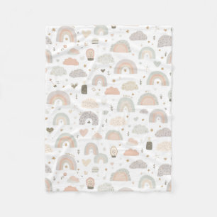 Skandinavisk Pastell Färgad Barnkammardräkt Mjuk Fleecefilt