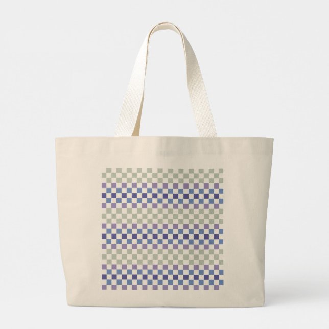 Skandinavisk Pastell Minimal Geometri Jumbo Tygkasse (Baksida)