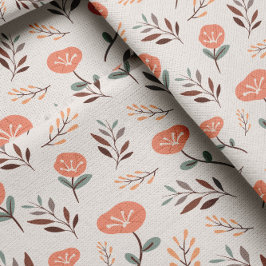 Skandinavisk röd vallmofabric tyg