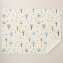 Skandinavisk skog utan sjölösa Mönster