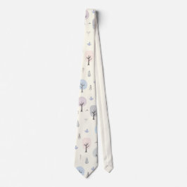 Skandinavisk skog utan sjölösa Mönster Slips