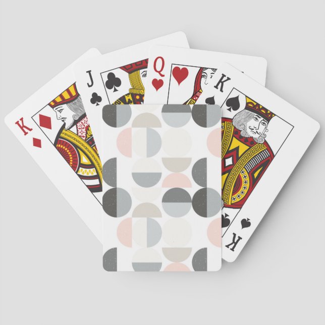 Skandinavisk stil Halv-Cirklar mönster Casinokort (Baksidan)