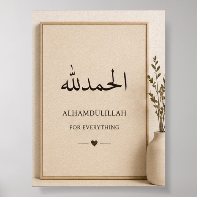 Skandinavisk stil islamisk väggdekor poster (Framsidan)
