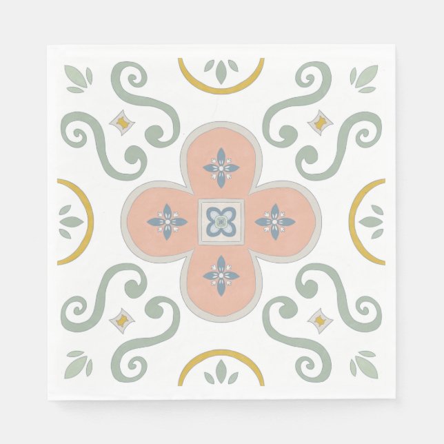 skandinavisk terracotta pappersservett (Framsidan)