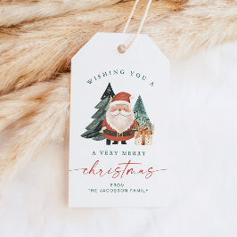 Skandinavisk Tomte Julgran Holiday Presentetikett