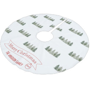Skandinavisk vintertall Julglad jul Julgransmatta Borstad Polyester